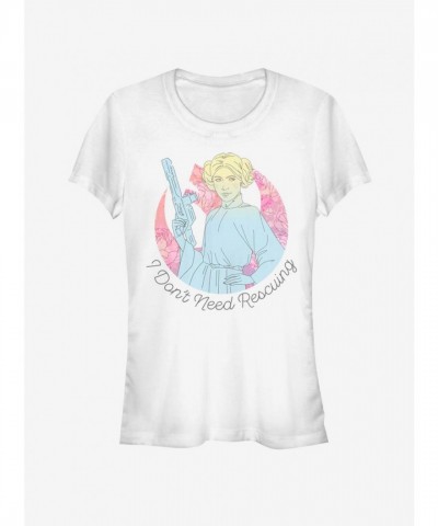 Star Wars Statement Tee for Girls - White Cotton