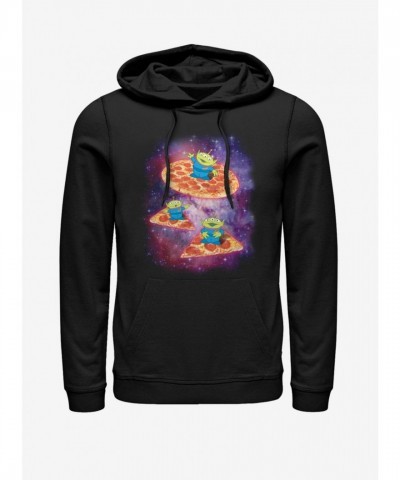 Disney Pixar Toy Story Pizza Saucer Men's Cotton Polyester Hoodie - Black