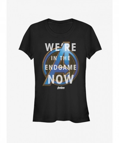 Marvel's Avengers Endgame Themed Girls T-Shirt - Grey