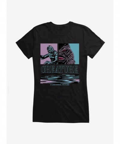 Creature From The Black Lagoon Pastel Pop Art Girls Cotton Tee