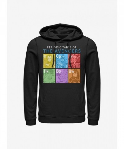 Marvel Chem Avengers Unisex Hoodie - Black