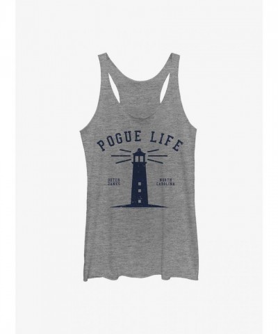 Outer Banks Pogue Life Lifehouse Grey Girls Tank Top