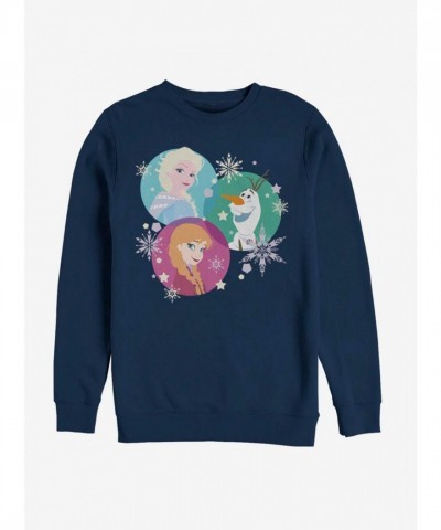 Disney Frozen Tri-Sphere Snow Sweatshirt - Men's Blue