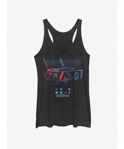 Star Wars Jedi Fallen Order Retro Design Tank Top for Girls - Black