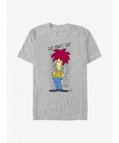 The Simpsons Die Bart Die T-Shirt - Grey for Men