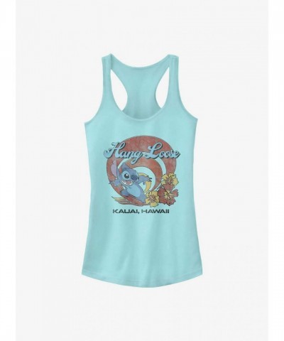 Disney Hang Loose Lilo & Stitch Girls Tank Top - Blue