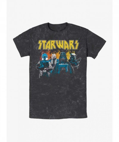 Empire Strikes Back Mineral Wash Darth Vader Tee - Men's Black
