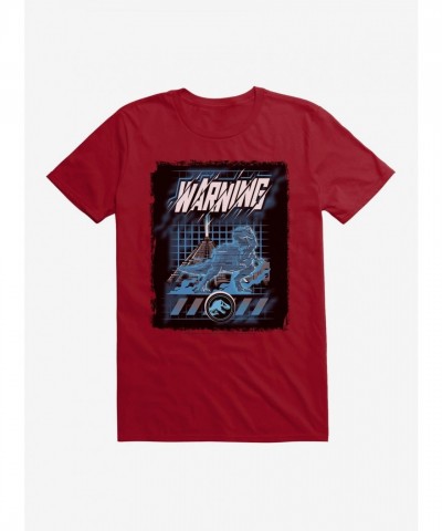 Jurassic World T-Rex Hologram Warning Unisex Tee
