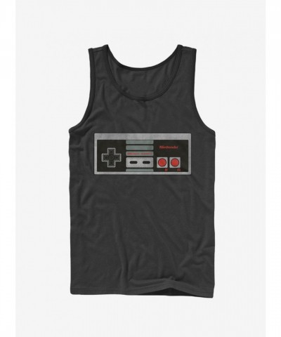 Nintendo Game Controller Men's Cotton Tank Top - Black