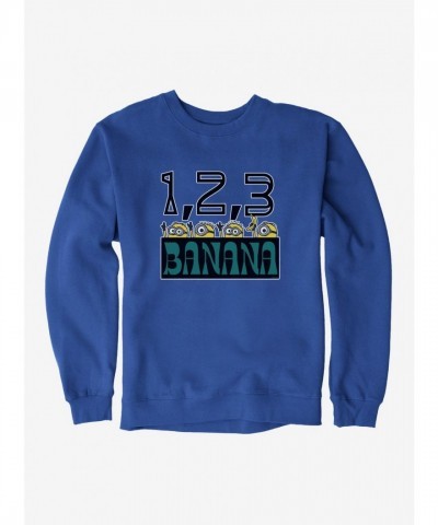 Minions Banana Themed Heavyweight Sweatshirt - Blue Unisex