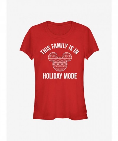 Disney Mickey Mouse Holiday-inspired Girls T-Shirt - Red