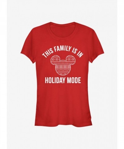 Disney Mickey Mouse Holiday-inspired Girls T-Shirt - Red