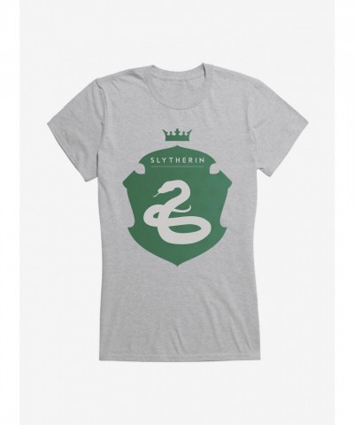 Harry Potter Slytherin Shield for Girls - Junior Sizes Cotton T-Shirt