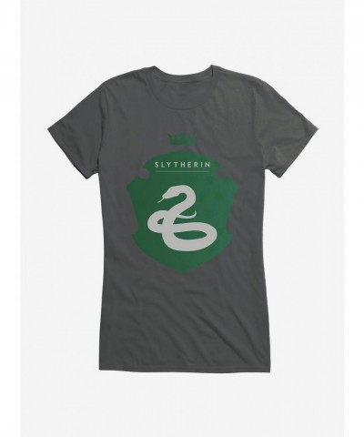 Harry Potter Slytherin Shield for Girls - Junior Sizes Cotton T-Shirt
