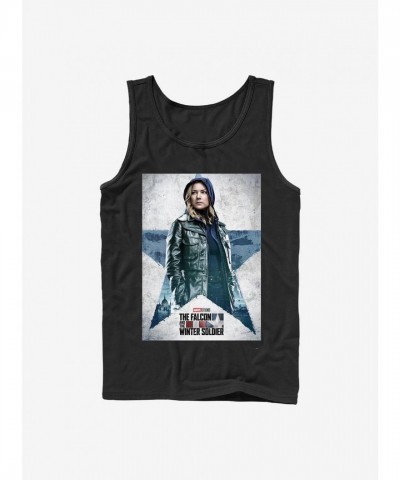 Marvel The Falcon And The Winter Soldier Black Tank Top for Men