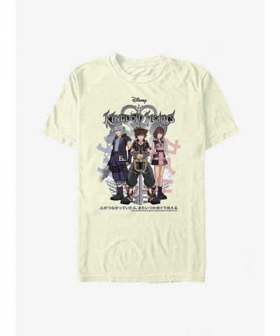 Kingdom Hearts Riku Sora Kairi Group Unisex T-Shirt BEIGETAN