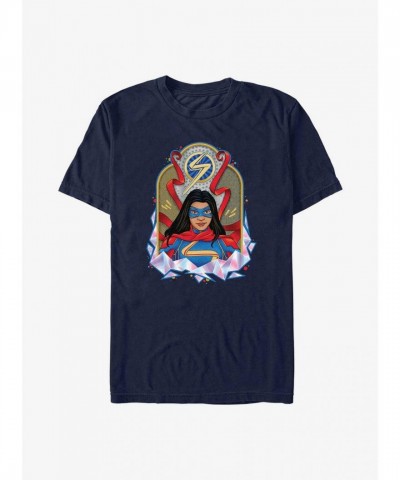 Marvel Ms. Marvel Blue Tombstone T-Shirt for Men