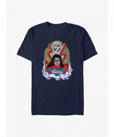 Marvel Ms. Marvel Blue Tombstone T-Shirt for Men