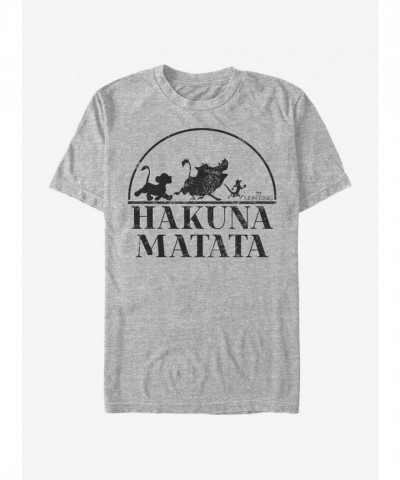 Disney The Lion King Hakuna Matata Unisex T-Shirt - Grey