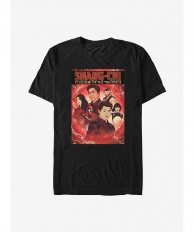Marvel Shang-Chi T-Shirt With Ten Rings Graphic - Men's Black