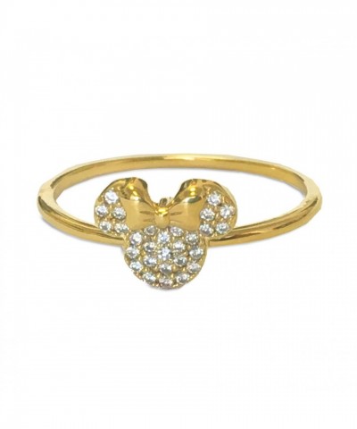 Minnie Mouse Sparkle Icon Ring in 18kt Gold by CRISLU