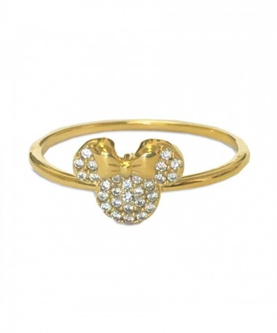 Minnie Mouse Sparkle Icon Ring in 18kt Gold by CRISLU