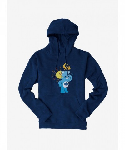 Care Bears Grumpy Hoodie for Men - Comfortable Heavyweight Fleece