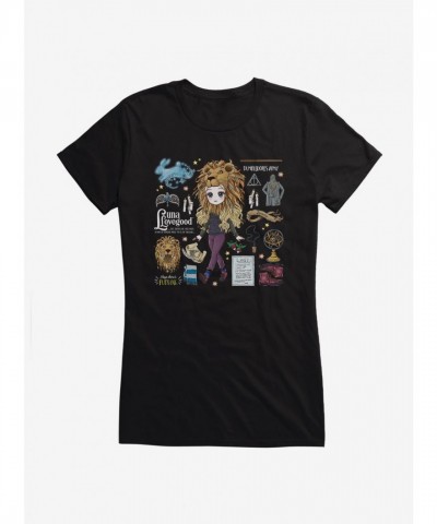 Harry Potter Luna Lovegood Lion Hat Junior T-Shirt