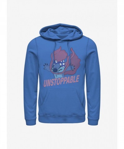 Disney Unstoppable Stitch Hoodie - Blue for Men
