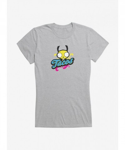 Invader Zim Gir Neon Tacos Junior Girls T-Shirt