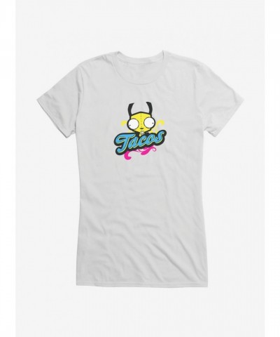 Invader Zim Gir Neon Tacos Junior Girls T-Shirt