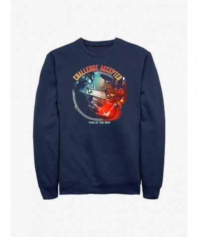 Star Wars Challenge Accepted Navy Blue Men's Sweatshirt