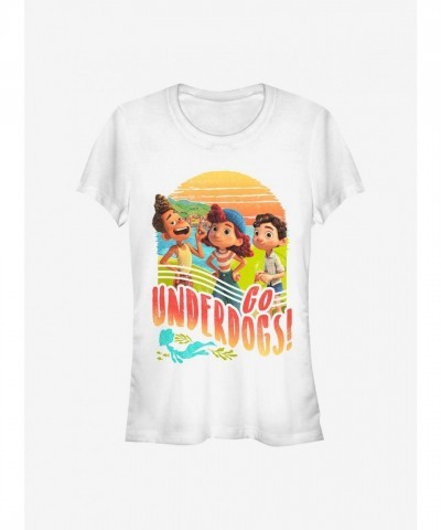 Disney Pixar Luca Underdog Girls Tee - White
