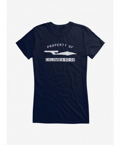 Star Trek NX02 Enterprise Girls Cotton T-Shirt