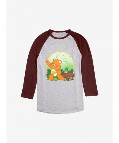 Care Bears Taurus Bear Unisex Raglan Tee - Red