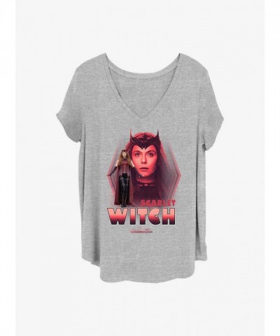 Marvel Red Avenger WandaVision T-Shirt for Girls - Plus Sizes Grey