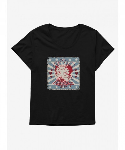 Betty Boop Western Cowgirl Tee for Women Plus Sizes