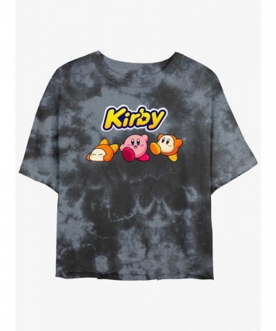 Kirby Waddle Dee Tie-Dye Crop Top for Girls - Multi Colors