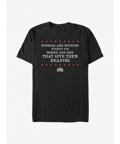 Marvel The Falcon And Winter Soldier Symbol T-Shirt - Black Men's