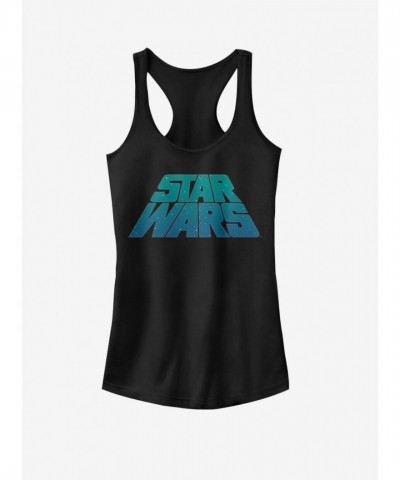 Star Wars Galaxy Ombre Cotton Tank Top for Girls - Black