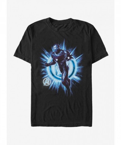 Marvel's Iron Man Endgame T-Shirt - Men's Black Cotton