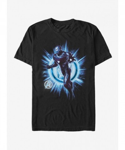 Marvel's Iron Man Endgame T-Shirt - Men's Black Cotton