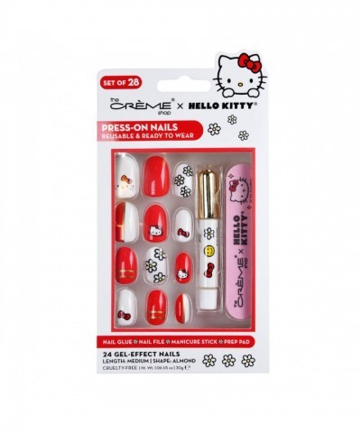 Hello Kitty Press-On Nails by The Crème Shop - Reusable Kit for Instant Kawaii Style