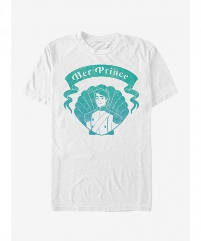 Disney Little Mermaid Prince T-Shirt - White Men's Size