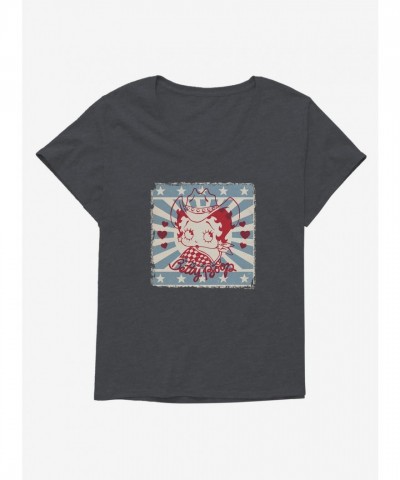 Betty Boop Western Cowgirl Tee for Women Plus Sizes