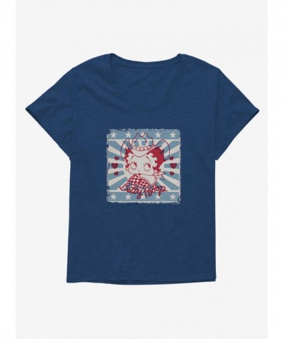 Betty Boop Western Cowgirl Tee for Women Plus Sizes