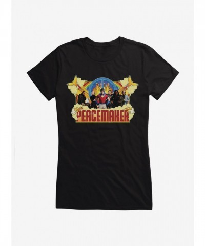 DC Comics Peacemaker Logo Junior T-Shirt for Girls