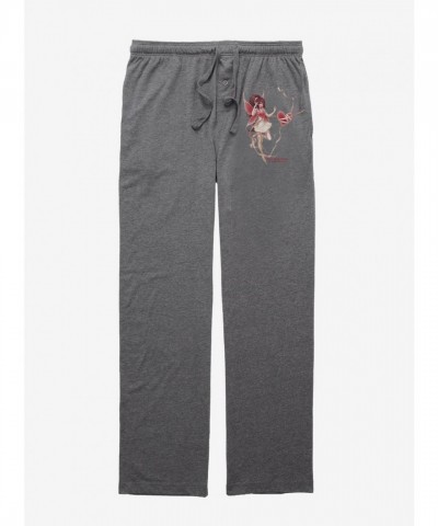 Trick Fairies Grey Heart Pattern Men's Comfortable Pajama Pants