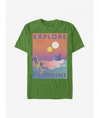 Star Wars Green Tatooine Expedition T-Shirt for Men