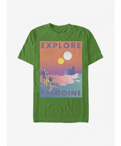 Star Wars Green Tatooine Expedition T-Shirt for Men